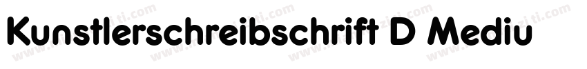 Kunstlerschreibschrift D Medium字体转换